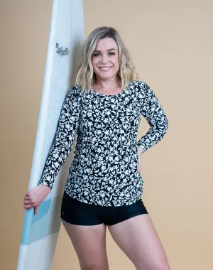 ** CLEARANCE ** Maternity Rash Shirt - Long Sleeve Cove Top Jasmine