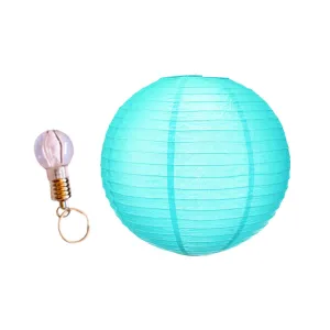 12" Paper Lanterns for Wedding Party Festival Decoration - Blue and White Colours