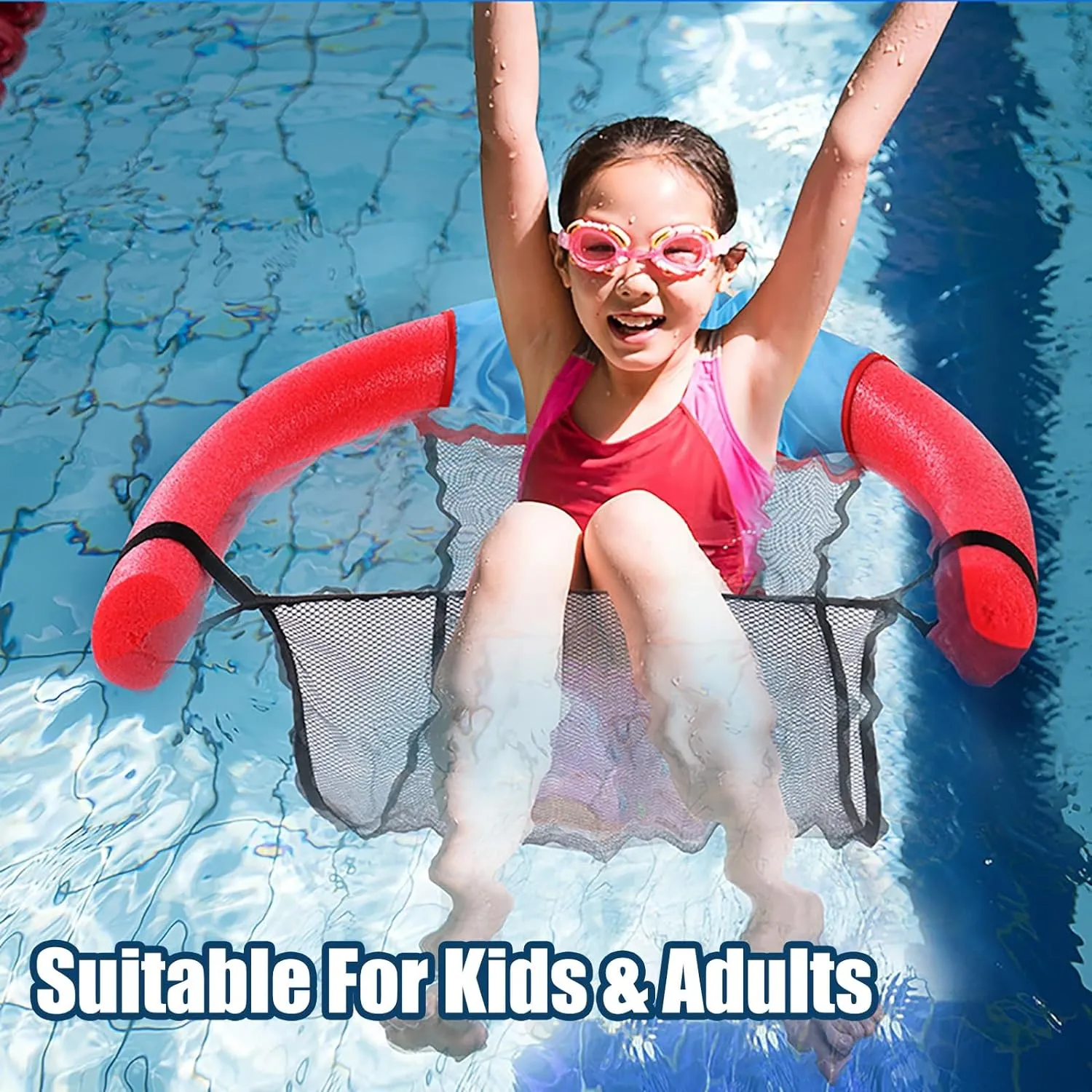 150Cm Swimming Pool Floating Noodle Chair Lb-4 Orange