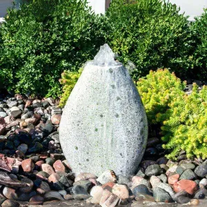 18" Green Marble Almond Fountain Kit Blue Thumb