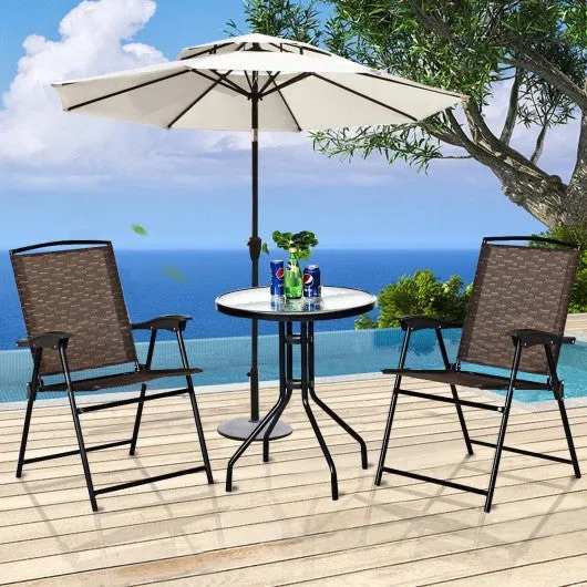 3 pcs Bistro Patio Garden Furniture Set