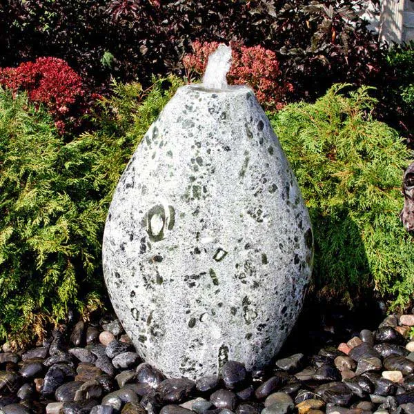 30" Green Marble Almond Fountain Kit Blue Thumb