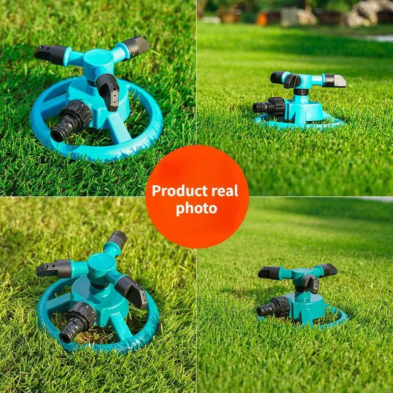 360 Degree Automatic Rotating Water Sprinkler Nozzle for Garden Irrigation