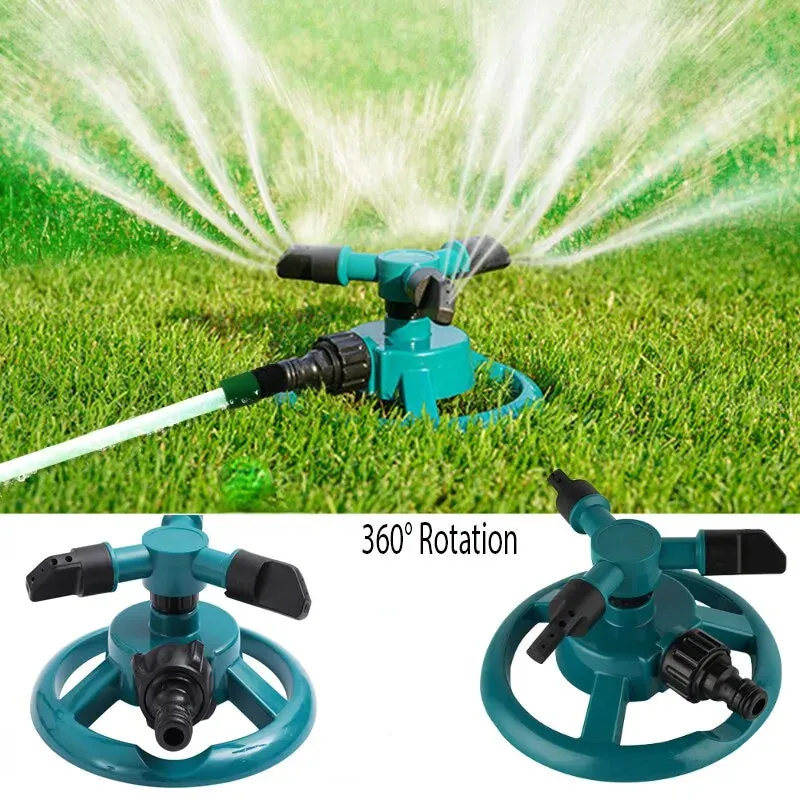 360 Degree Automatic Rotating Water Sprinkler Nozzle for Garden Irrigation
