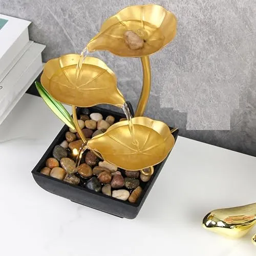 4MYL Fountain for Home Decor Waterfall Fountains indoor Home Décor Small Table Top Décor Living Room Decoration Mini Showpiece Item