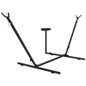 9.4ft Hammock Stand with Side Tray Stand Steel Frame Hammock Net Stand for String-style Brazilian-style Flat-style Rope-style