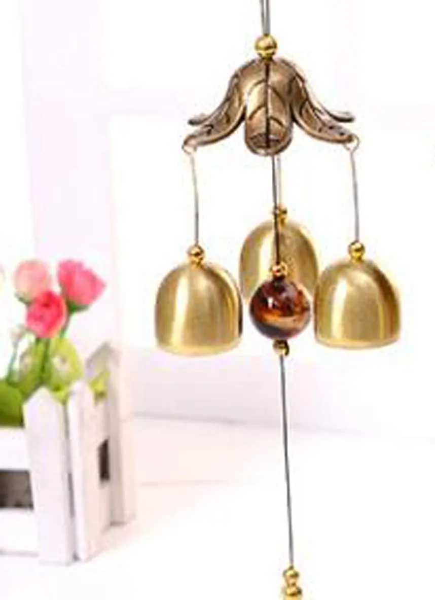 Antlantic wood store Wind Chimes Metal Wind Chimes for Home Balcony Garden Positive Energy, Home Decor Hanging Long Brass Bells Gifts for Loved Ones 6 Bells