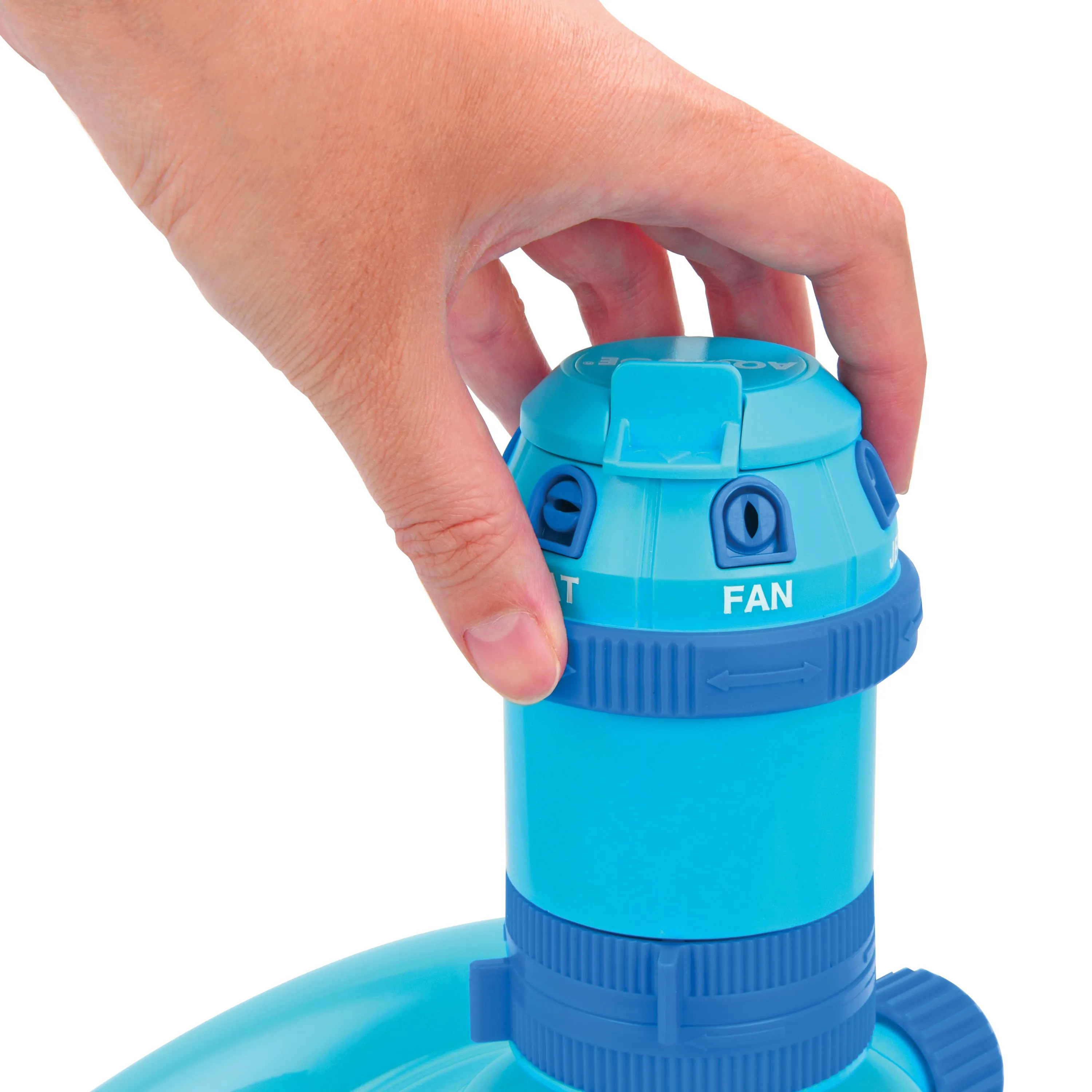 Aqua Joe AJ-MSSBM6 6-Pattern Turbo Drive 360 Degree Sprinkler | Customizable Coverage | 5,284 Sq. Ft. Max Coverage