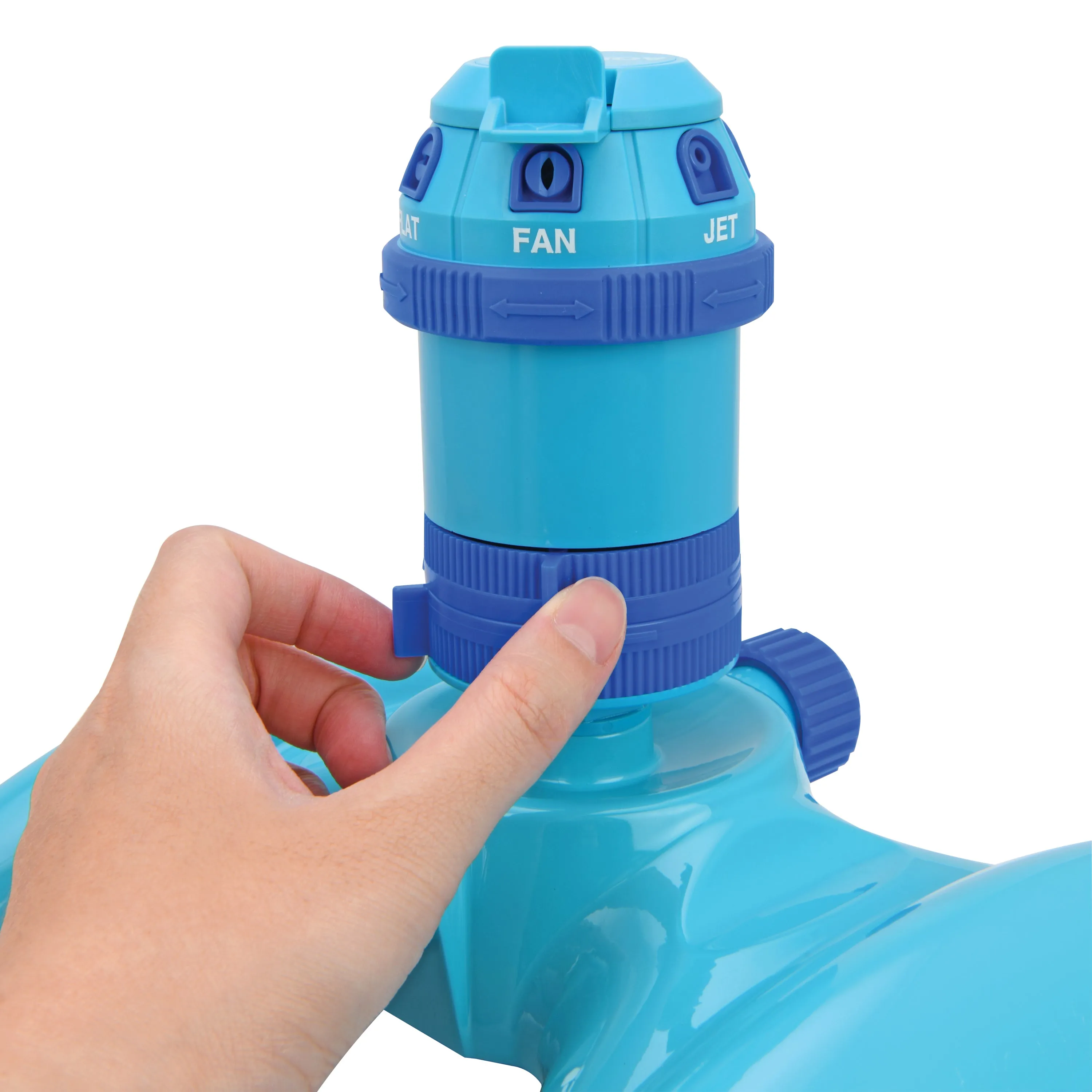 Aqua Joe AJ-MSSBM6 6-Pattern Turbo Drive 360 Degree Sprinkler | Customizable Coverage | 5,284 Sq. Ft. Max Coverage