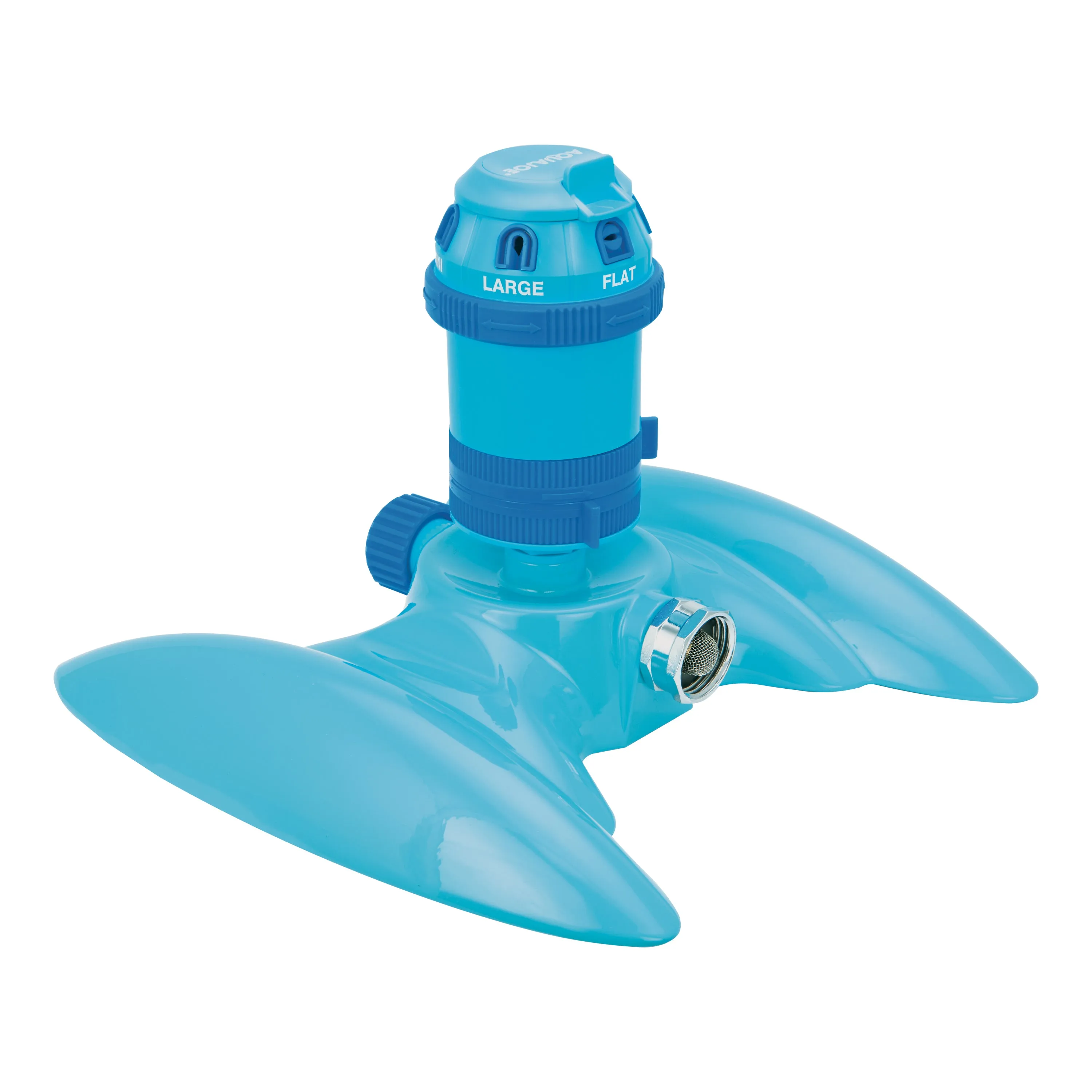 Aqua Joe AJ-MSSBM6 6-Pattern Turbo Drive 360 Degree Sprinkler | Customizable Coverage | 5,284 Sq. Ft. Max Coverage