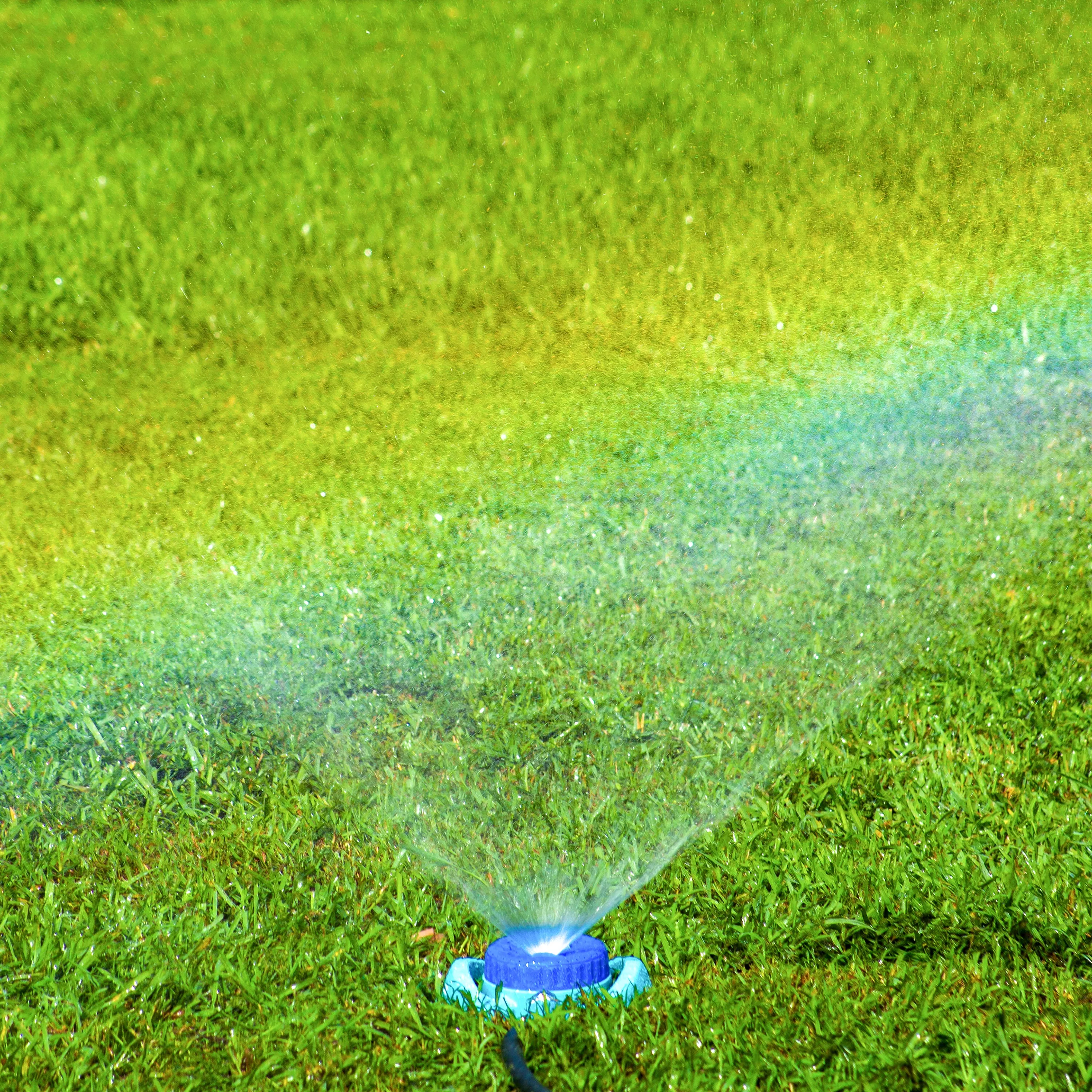 Aqua Joe AJ-TSSBM Indestructible Metal Turret Sprinkler | 9 Spray Patterns | 1,022 Sq. Ft. Max Coverage