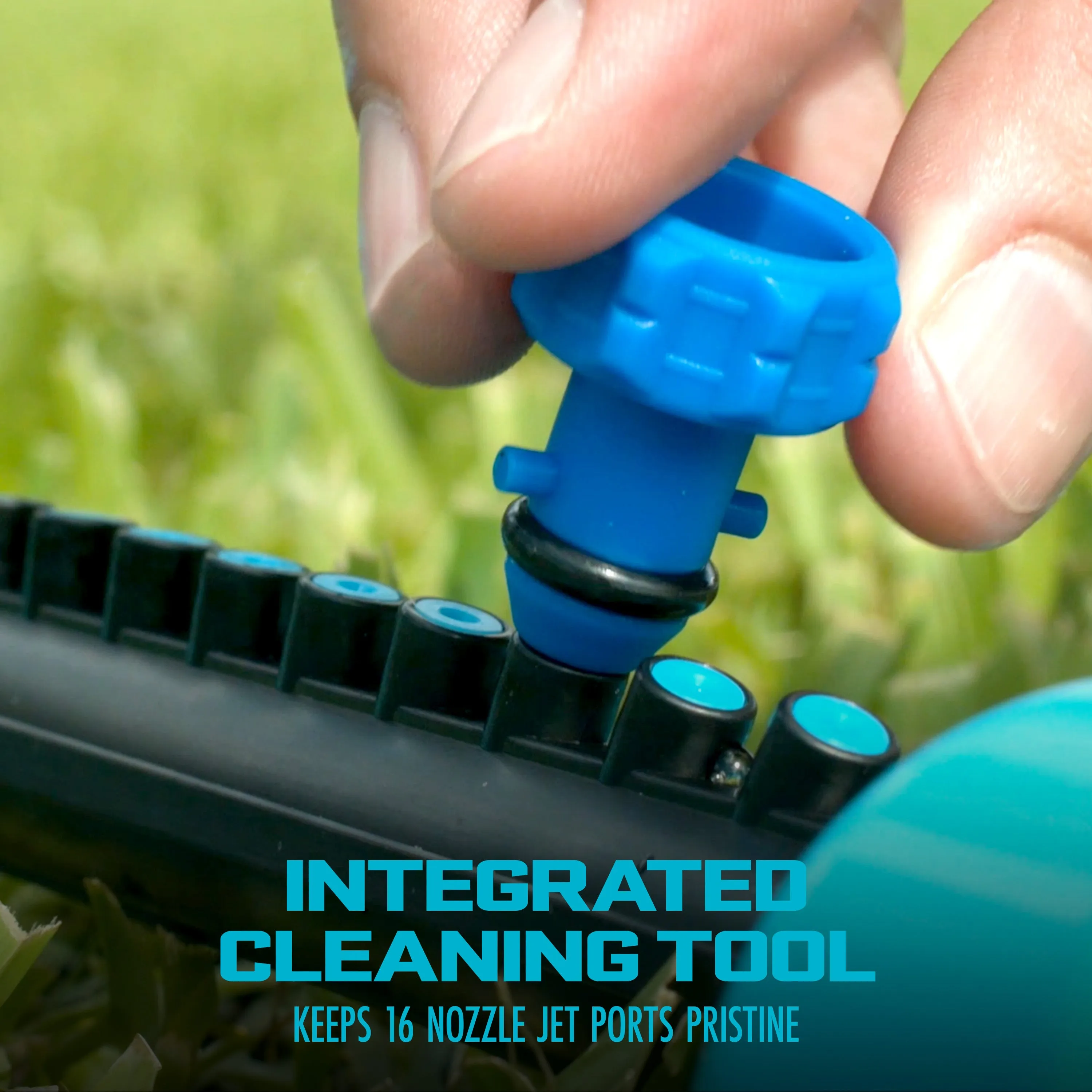Aqua Joe SJI-OMS16 Indestructible Metal Base Oscillating Sprinkler | Adjustable Spray Patterns | 3,600 Sq. Ft. Max Coverage