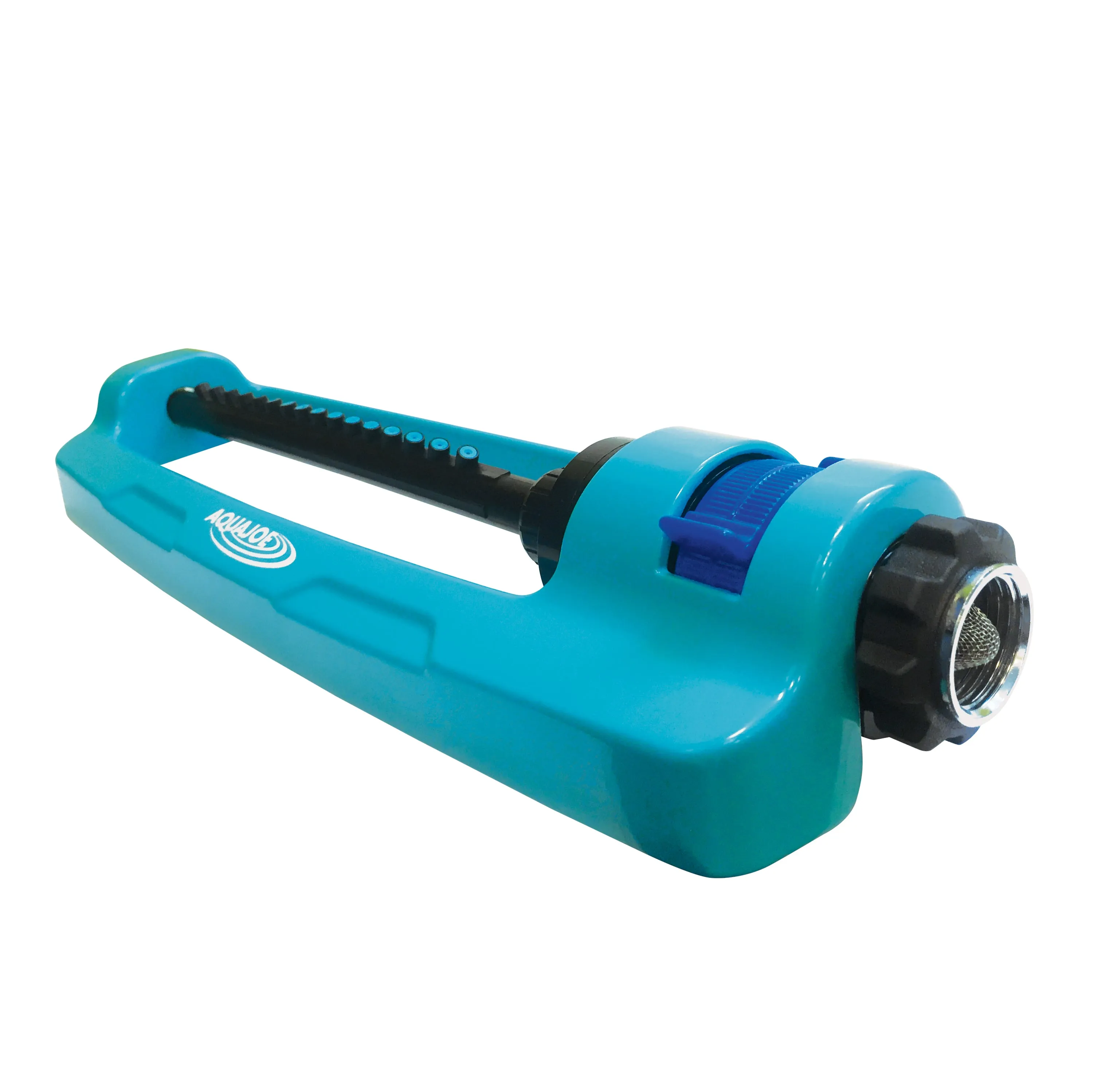 Aqua Joe SJI-OMS16 Indestructible Metal Base Oscillating Sprinkler | Adjustable Spray Patterns | 3,600 Sq. Ft. Max Coverage