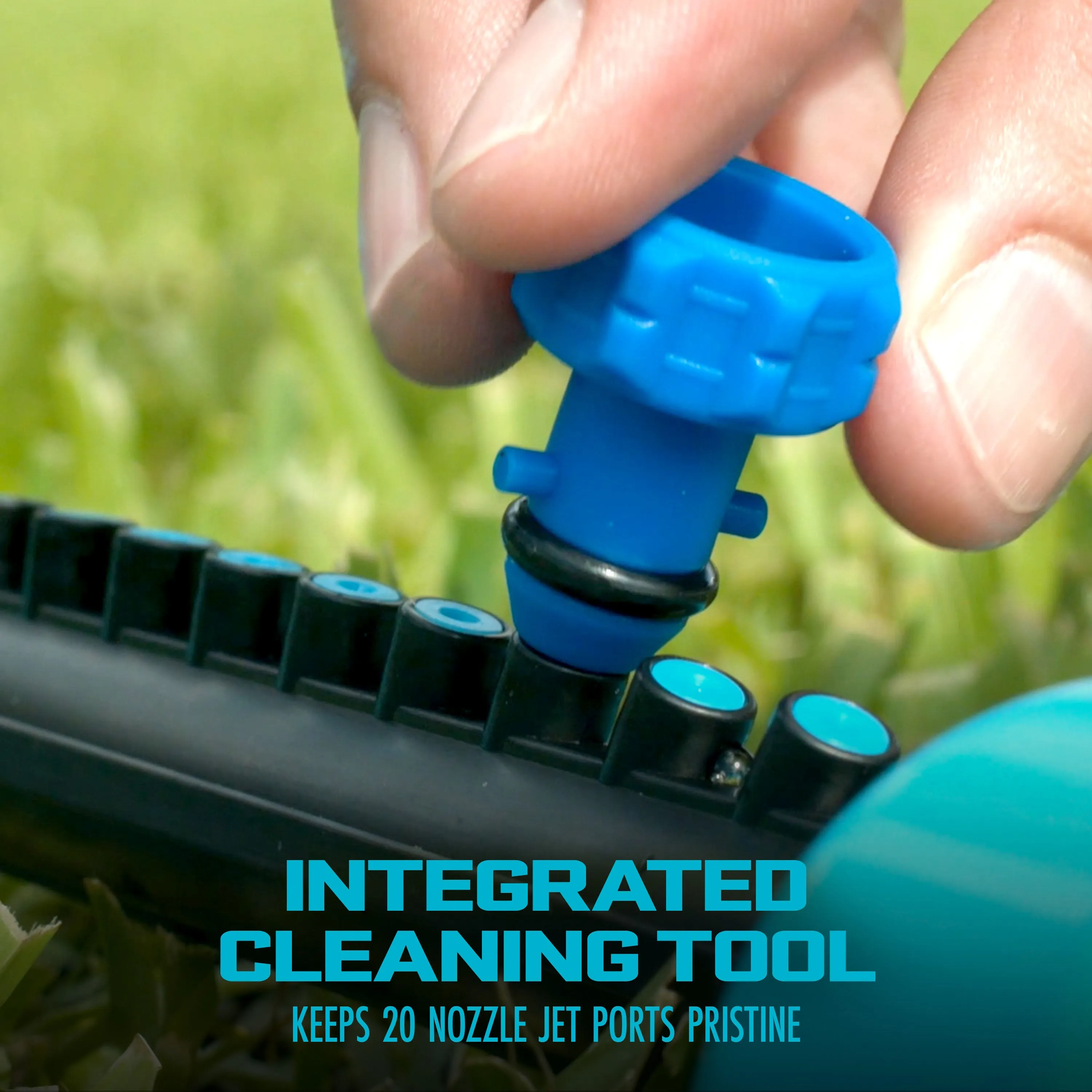 Aqua Joe SJI-OMS20 Indestructible Jumbo Metal Base Oscillating Sprinkler | 4,400 Sq. Ft. Max Coverage