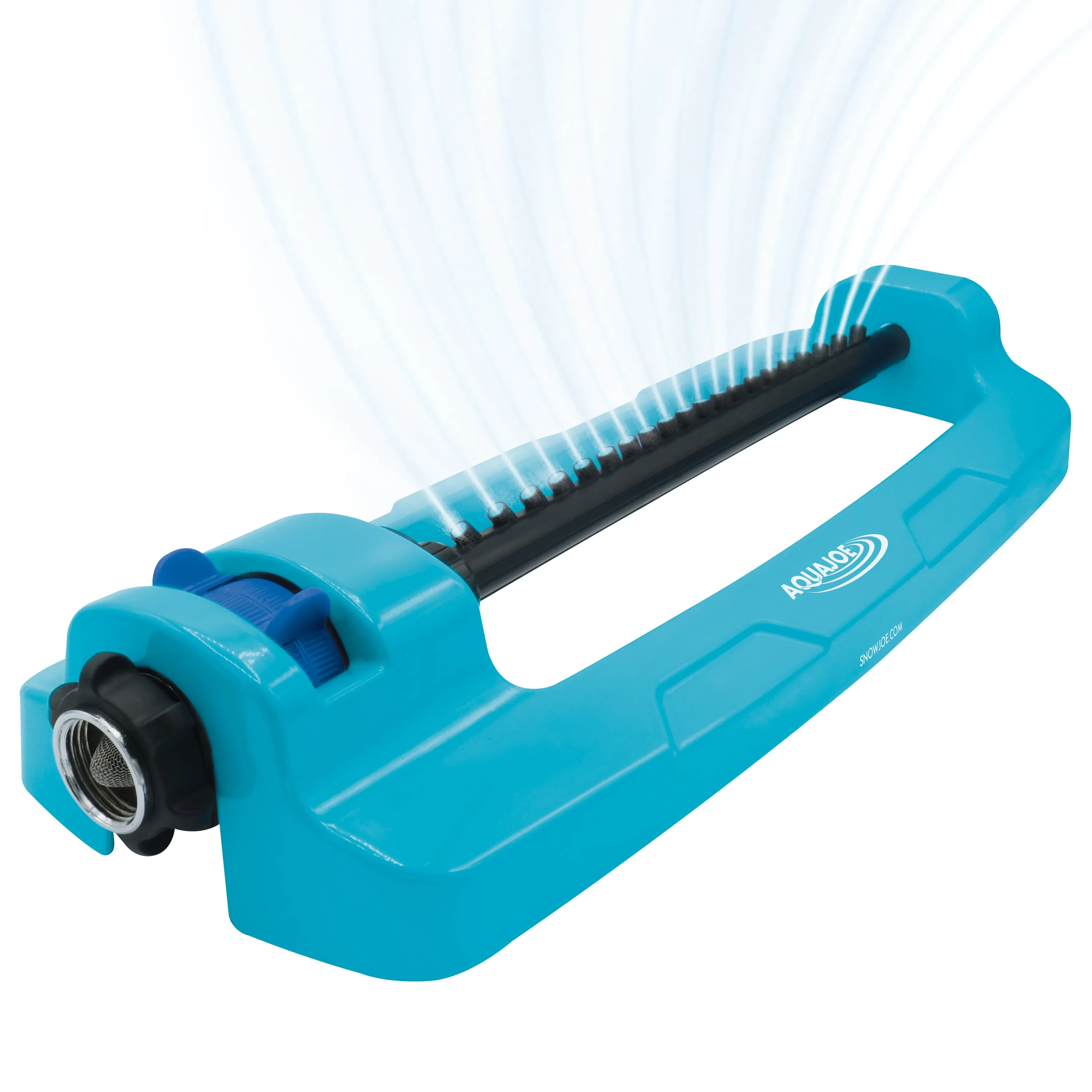 Aqua Joe SJI-OMS20 Indestructible Jumbo Metal Base Oscillating Sprinkler | 4,400 Sq. Ft. Max Coverage