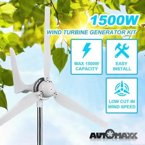 Automaxx Windmill - 1500W Wind Turbine Generator Kit