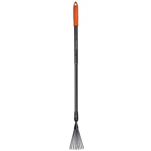 Black   Decker Adjustable Leaf Rake | 77-110cm