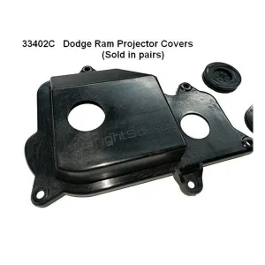 BrightSource 33402C Head Light Dust Cap; Deeper Than Stock For Projector Style Headlamps; Pair;