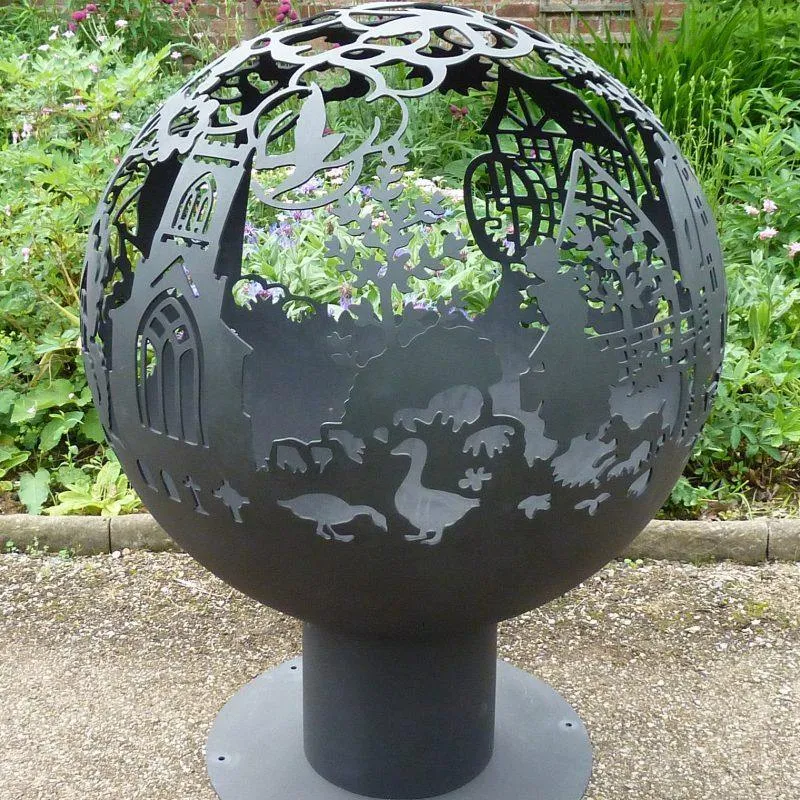 British Countryside Spherical Fire Pit
