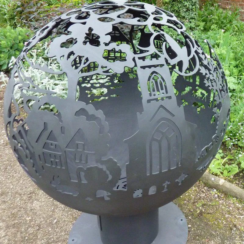 British Countryside Spherical Fire Pit