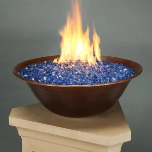 Campana Moreno 31" W x 11" H Copper Match Lit Propane Fire Bowl - MORENO-CAMPANA-3111-ML-LP by Starfire Designs