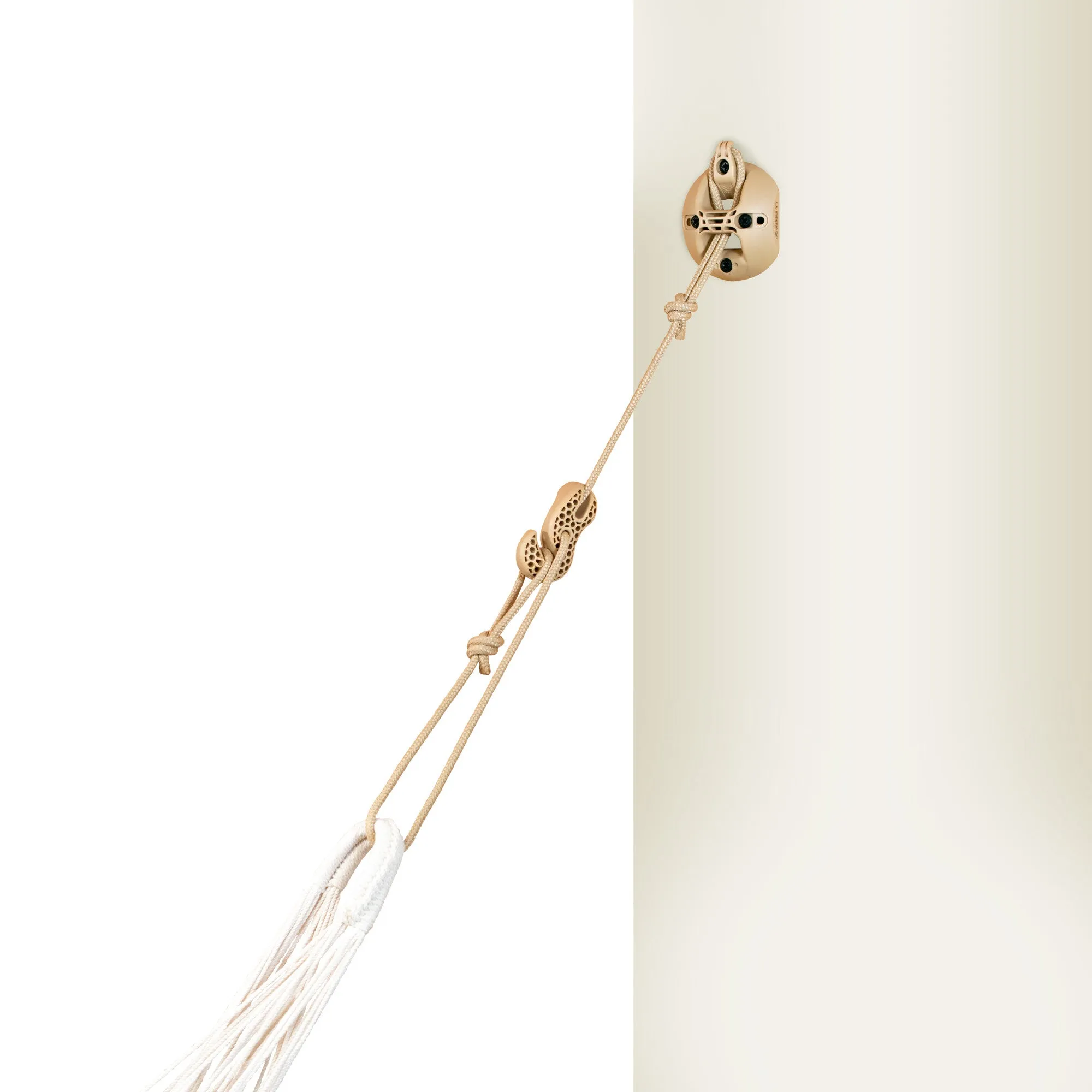 CasaMount 2rope Beige - Wall, Ceiling & Beam Suspension Set for Hammocks