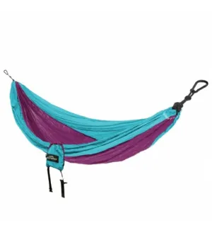 Castaway Double Travel Hammock - Turquoise/Raspberry