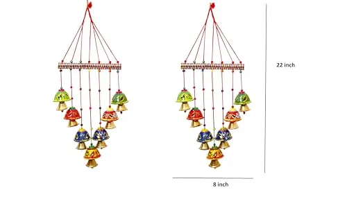 Decorative Wind Chime with Colourful Bells, 7 Pieces (1)