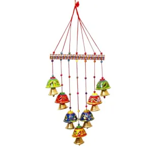 Decorative Wind Chime with Colourful Bells, 7 Pieces (1)