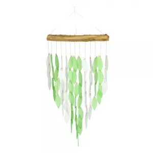 Deluxe Green Waterfall Glass Chimes