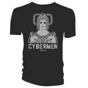DOCTOR WHO CYBERMEN 1970 T-SHIRT L