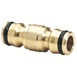 Draper Brass Two Way Coupling, 1/2"