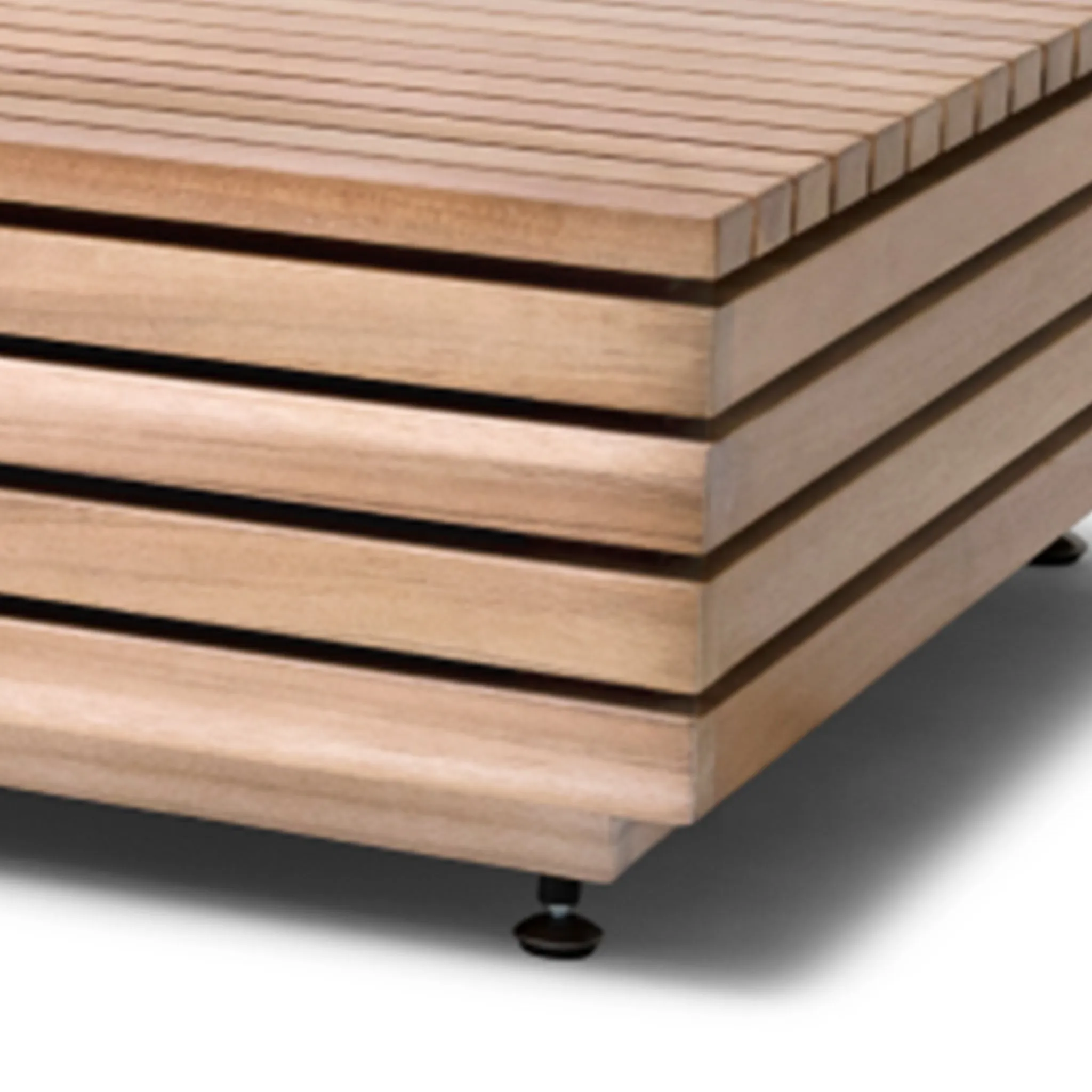 EcoSmart Fire Manhattan 50 Teak Fire Table