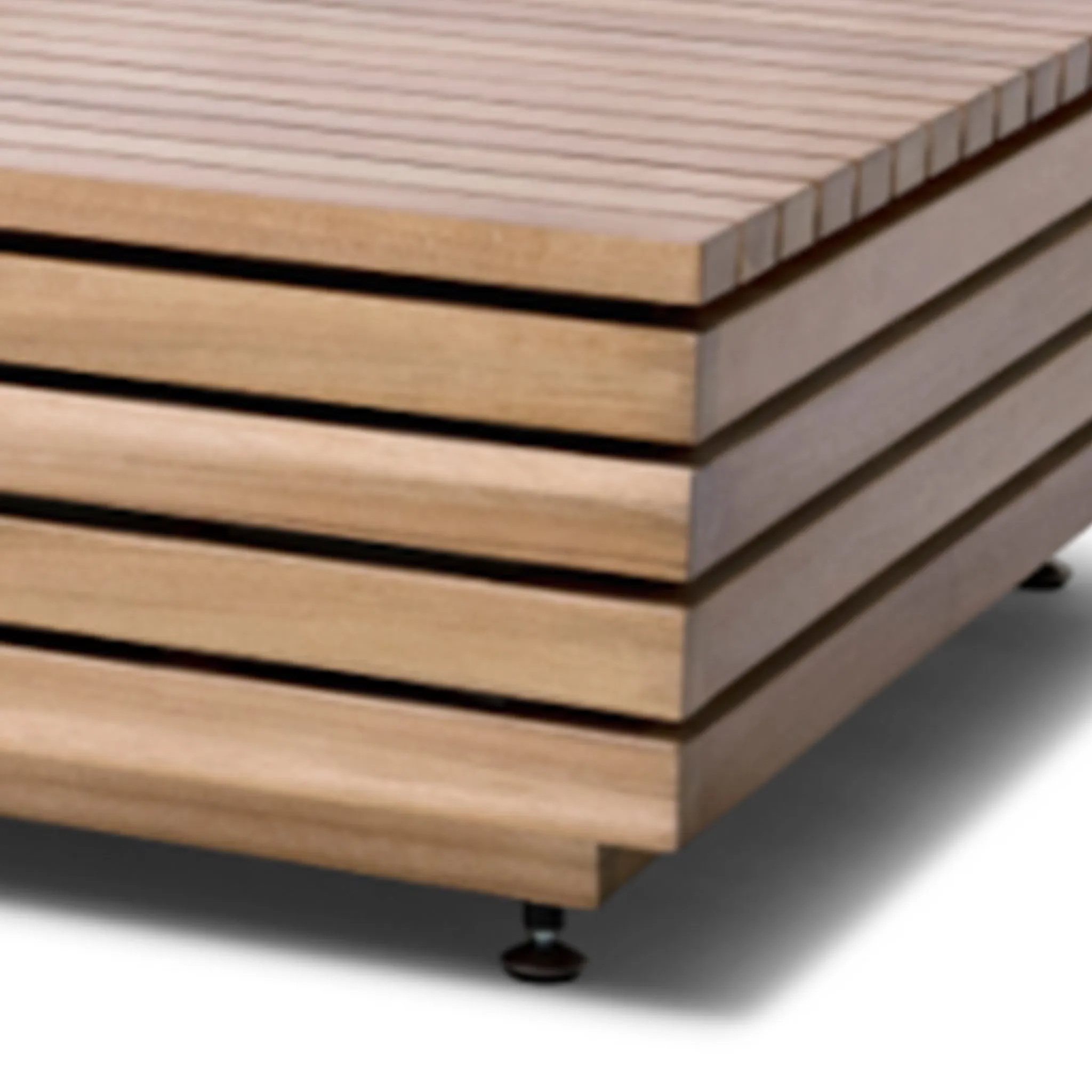EcoSmart Fire Manhattan 50 Teak Fire Table