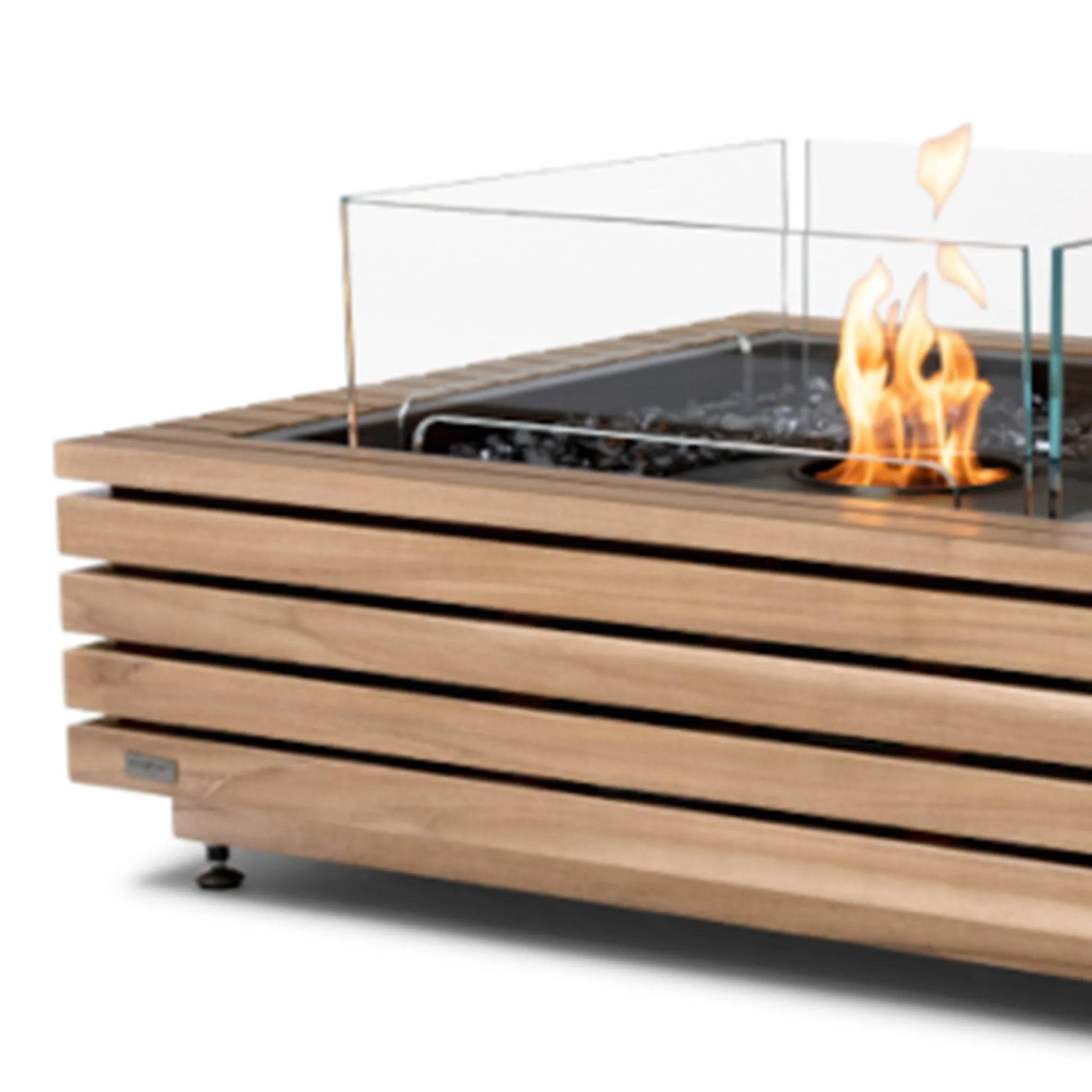 EcoSmart Fire Manhattan 50 Teak Fire Table