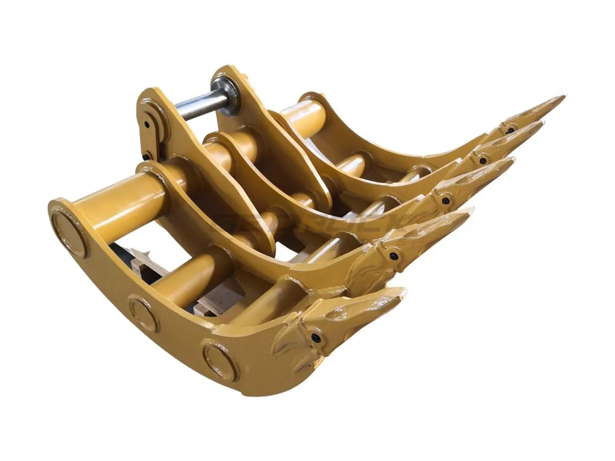 EXCAVATOR RAKE GP-GP (CB LINKAGE 60"), 2 x 90mm Pins, CB Linkage