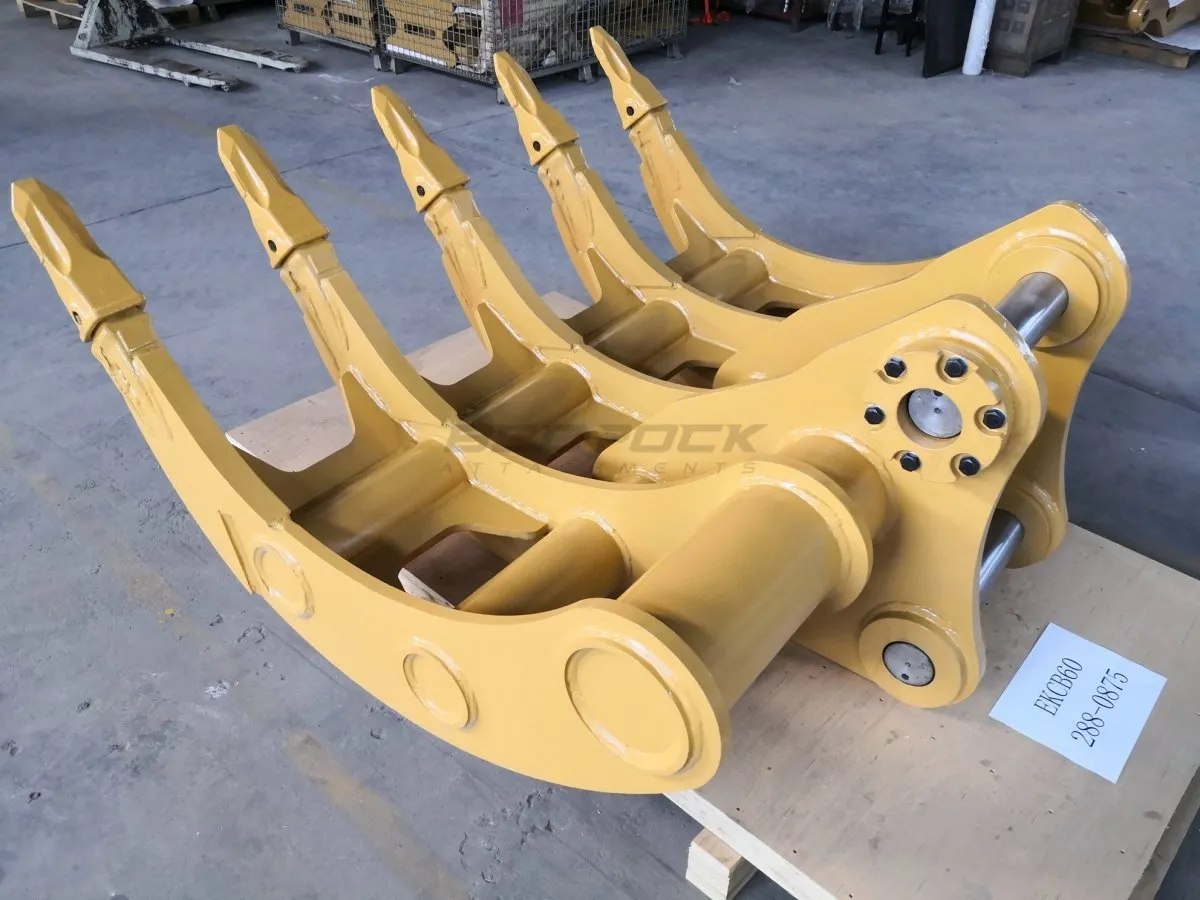 EXCAVATOR RAKE GP-GP (CB LINKAGE 60"), 2 x 90mm Pins, CB Linkage