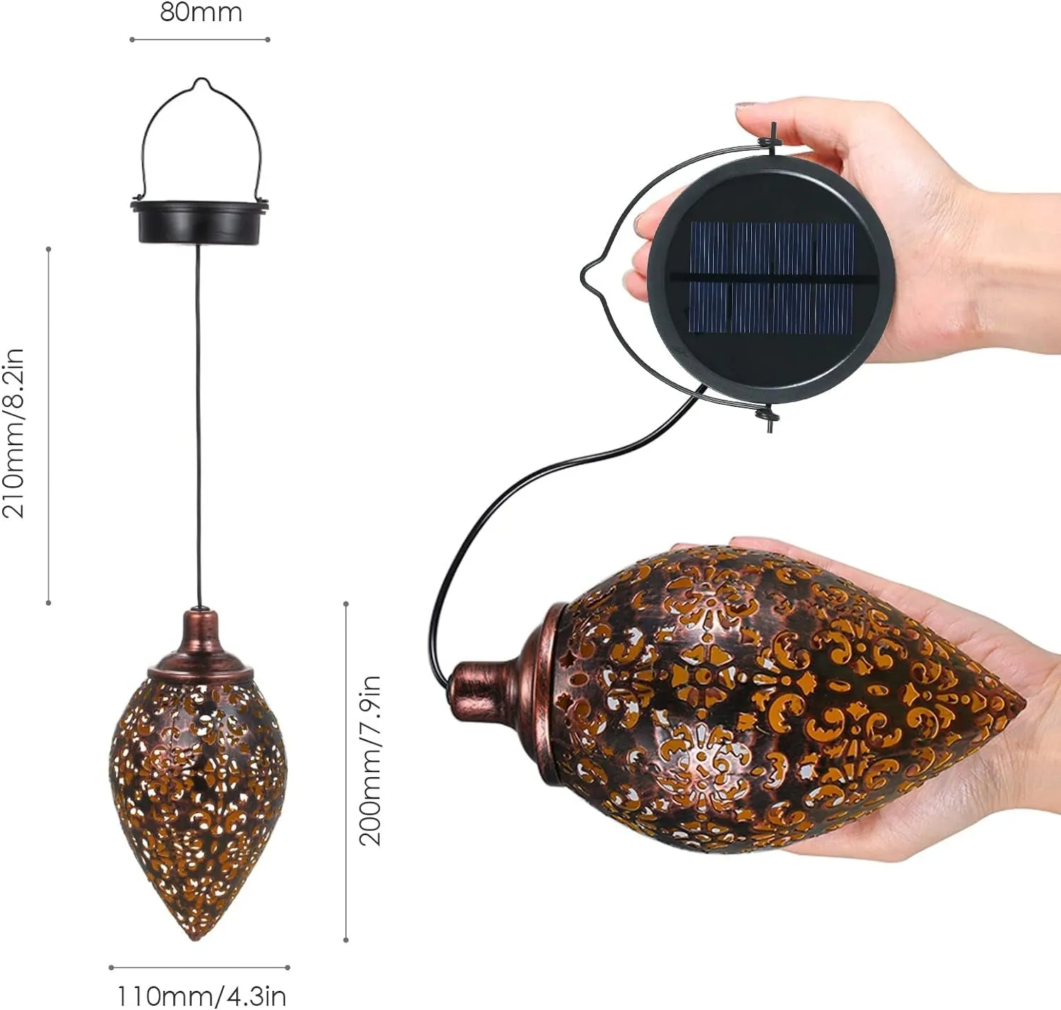 Fairy Solar Lights Outdoor Garden Decor (Olive 1 Pack)