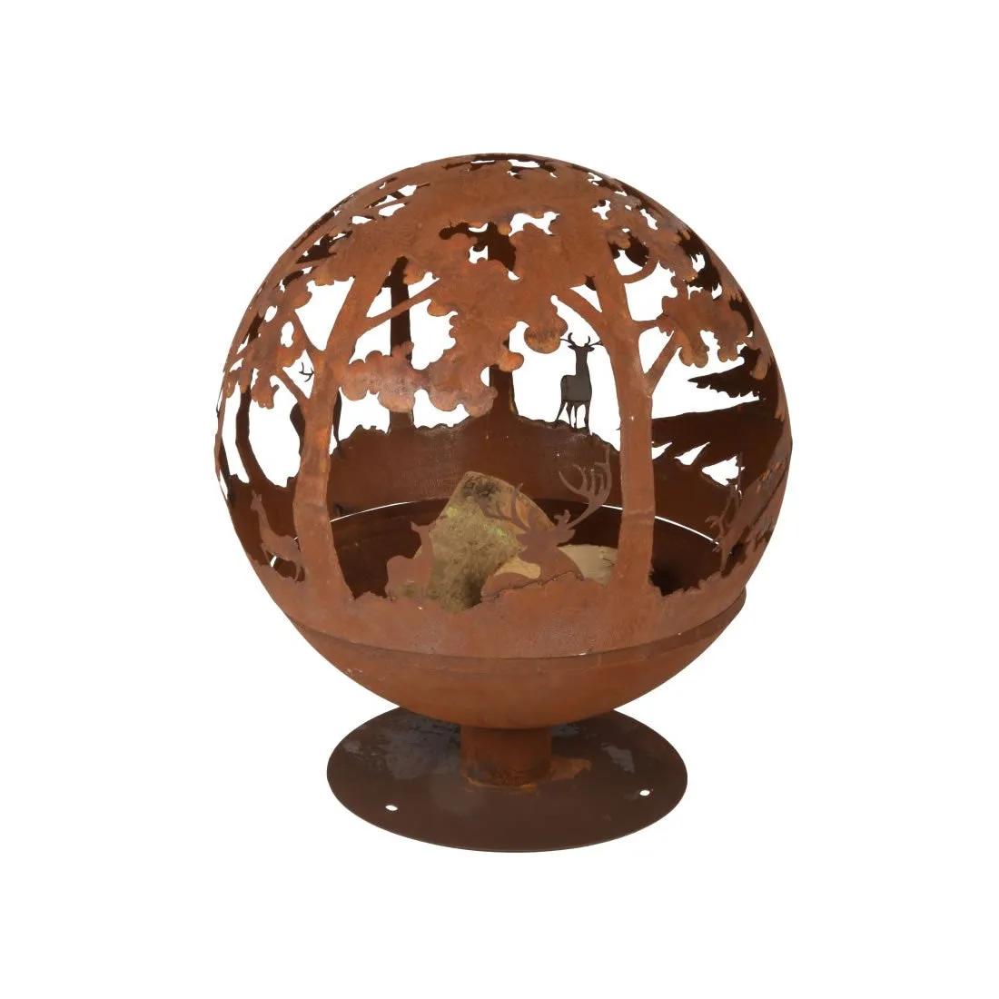 Fancy Flames Laser Cut Woodland Fire Globe