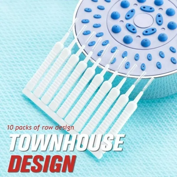 Gap hole anti-clogging cleaning brush