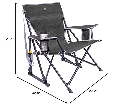 GCI Outdoor Kickback Rocker Portable Rocking Chair & Outdoor Camping Chair