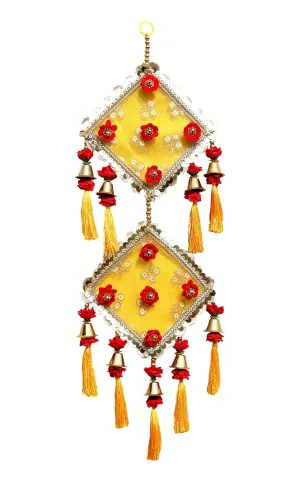 Geetanjali Crafts Handmade Jhumar Door Hangings/Wall Hanging/Home Decor/Home Furnishing/Diwali Gift/Corporate Gift Multicolor 2733