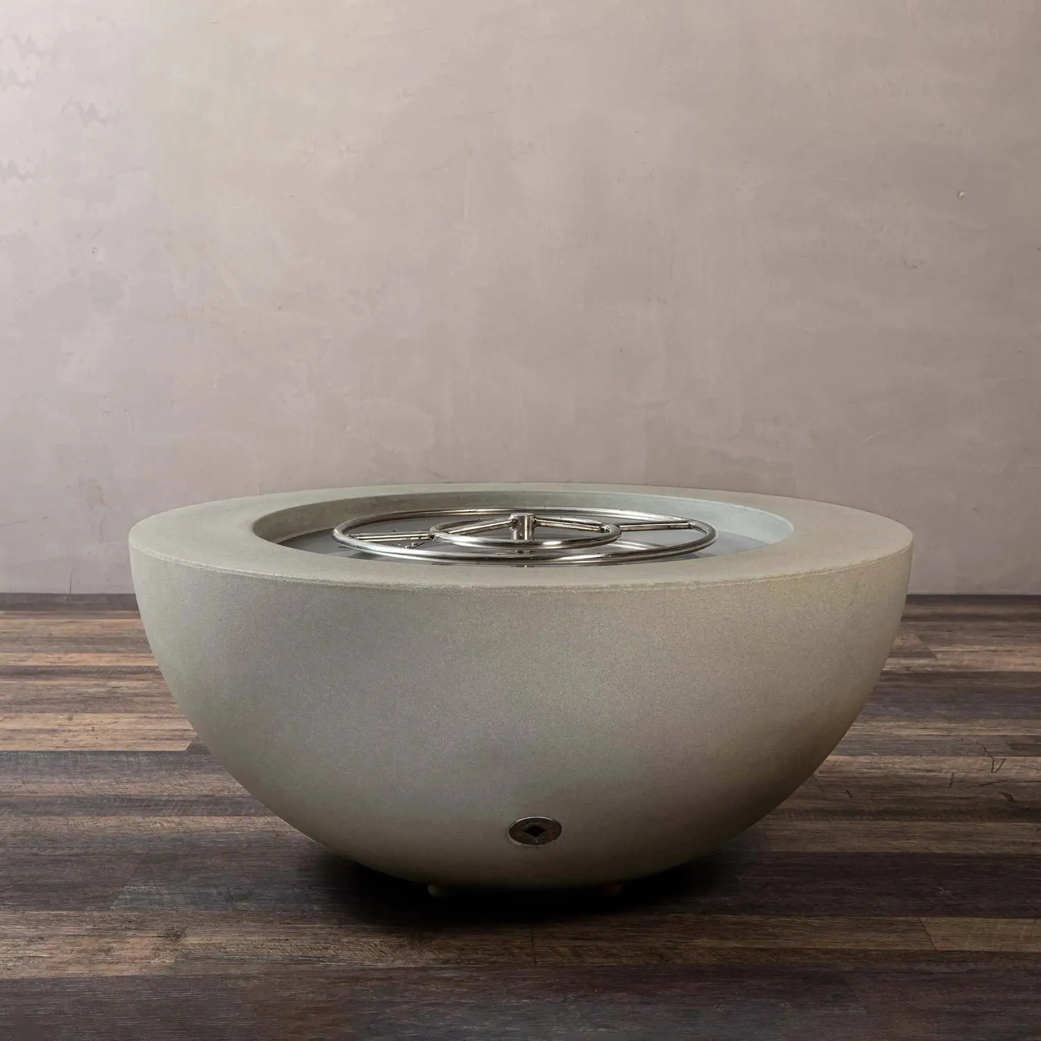 Gravity 36" W Beige Round Concrete CSA Electronic Ignition High/Low Propane Gas Fire Pit - SD-FP-GRAV-3616-BEIG-ELECCSAHL-LP by Starfire Designs