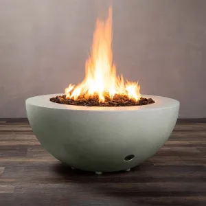 Gravity 36" W Natural Gray Round Concrete CSA Electronic Ignition High/Low Propane Gas Fire Pit - SD-FP-GRAV-3616-NATG-ELECCSAHL-LP by Starfire Designs