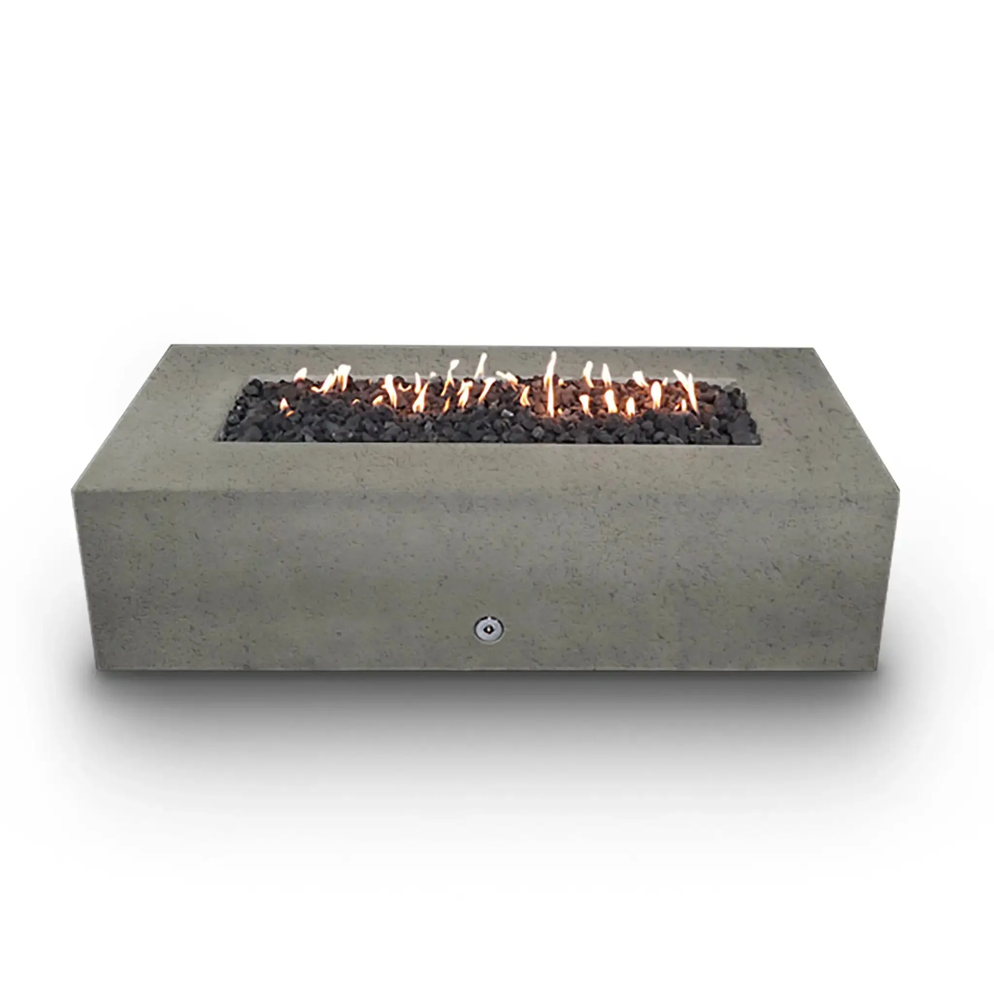 Gravity - Rustic 72" W x 38" L Beige Rectangle Concrete Match Lit Natural Gas Fire Pit - SD-FP-TRAV-723816-BEIG-ML by Starfire Designs