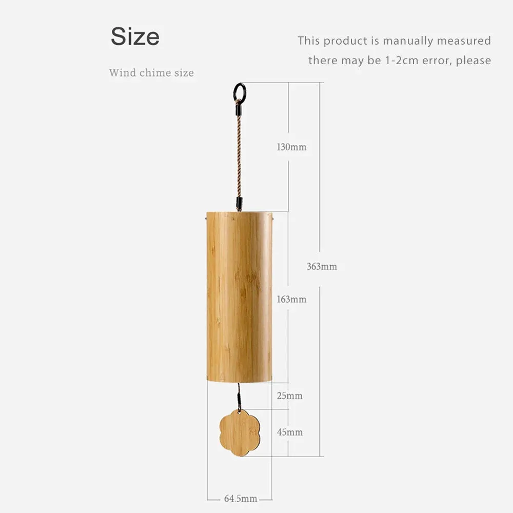 Healing Wind Chimes Bamboo Chord Handmade Musical Windchime