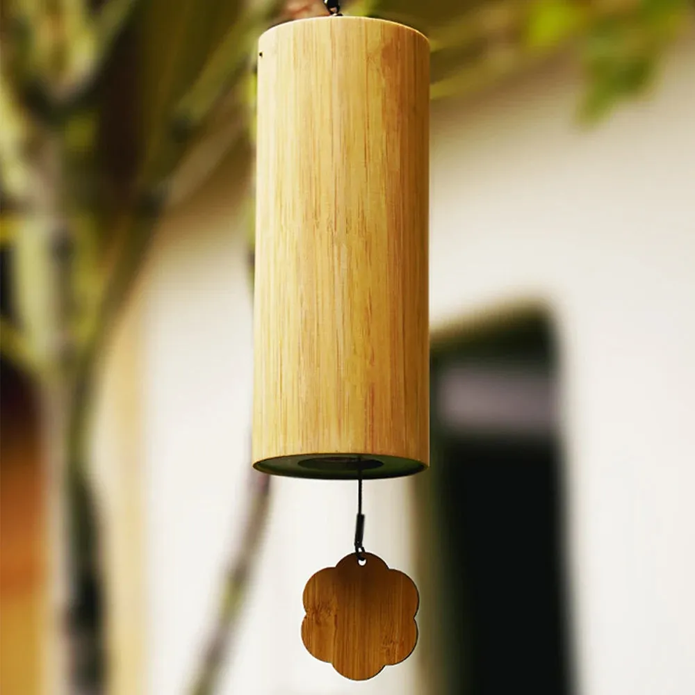 Healing Wind Chimes Bamboo Chord Handmade Musical Windchime