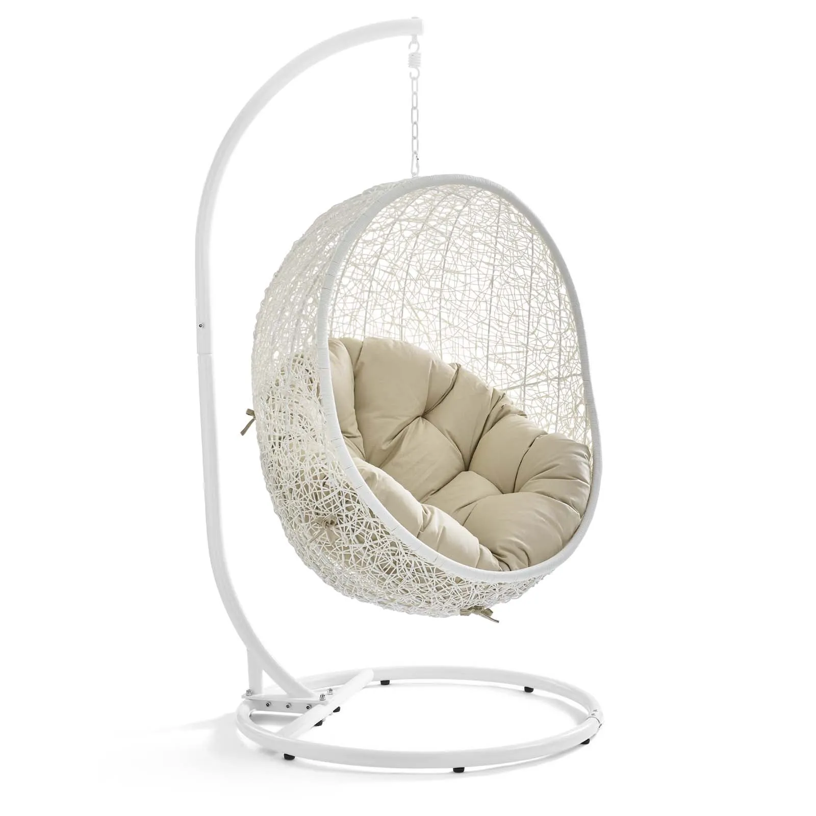 Hide Outdoor Patio Sunbrella® Swing Chair With Stand by Modway