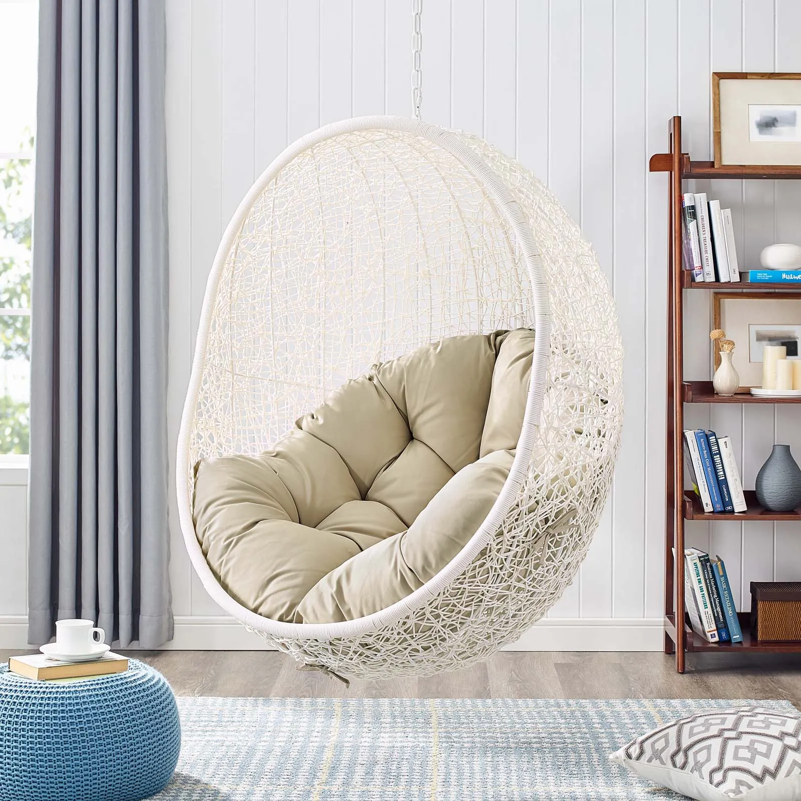 Hide Outdoor Patio Sunbrella® Swing Chair With Stand by Modway