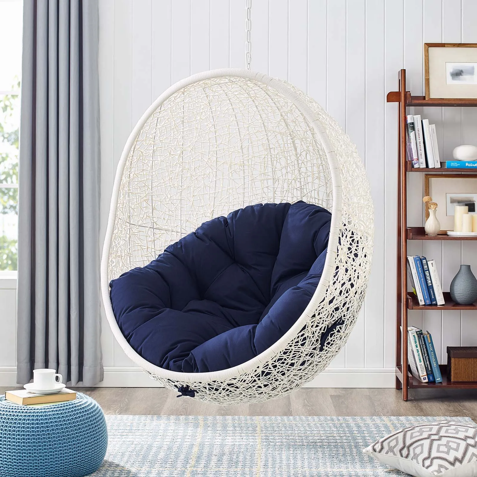 Hide Outdoor Patio Sunbrella® Swing Chair With Stand by Modway
